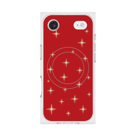 プレミアムスクエアケース with MagSafe［ Glitter - Red ］
