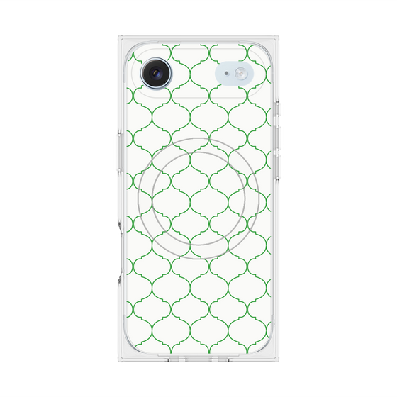 プレミアムスクエアケース with MagSafe［ Moroccan1 -Green ］