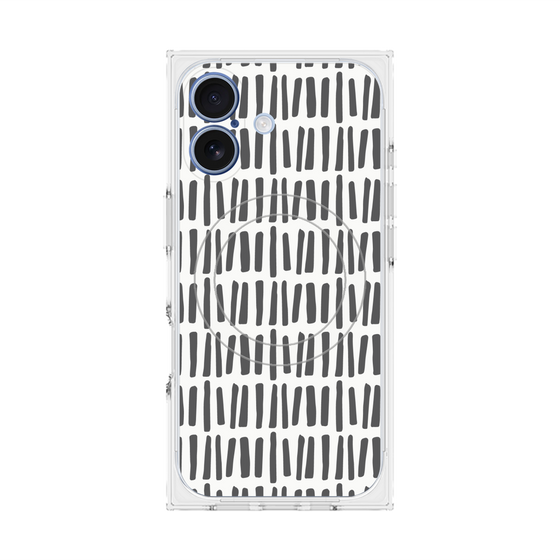 プレミアムスクエアケース with MagSafe［ Nordic - Black ］