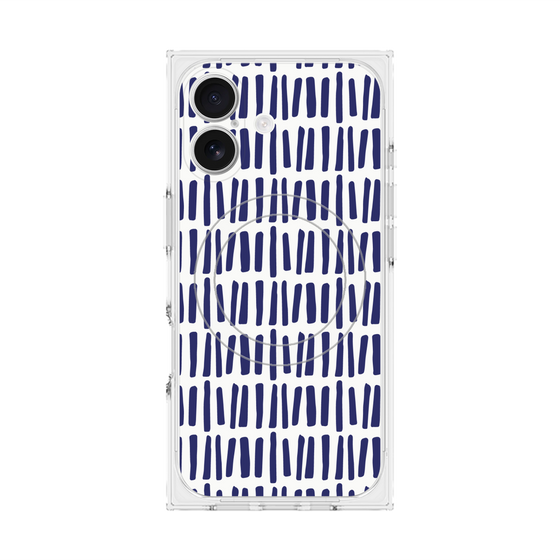 プレミアムスクエアケース with MagSafe［ Nordic - Blue ］