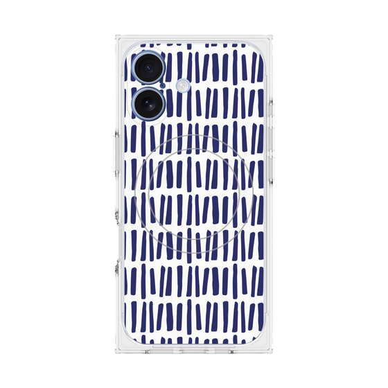 プレミアムスクエアケース with MagSafe［ Nordic - Blue ］