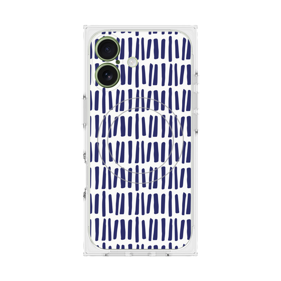 プレミアムスクエアケース with MagSafe［ Nordic - Blue ］