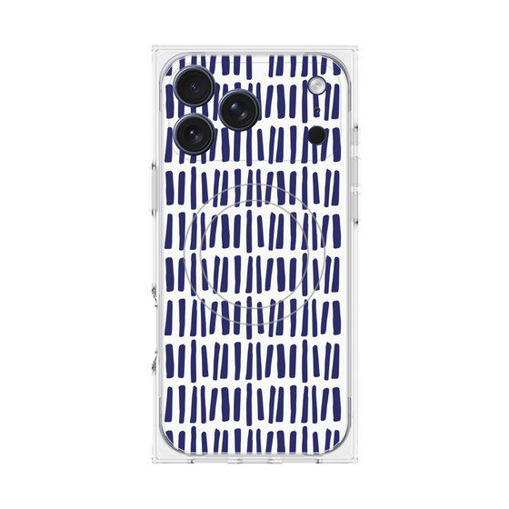 プレミアムスクエアケース with MagSafe［ Nordic - Blue ］