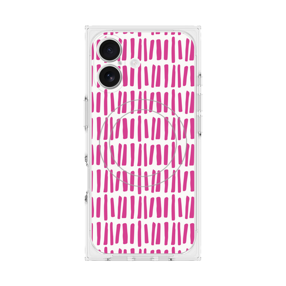 プレミアムスクエアケース with MagSafe［ Nordic - Pink ］