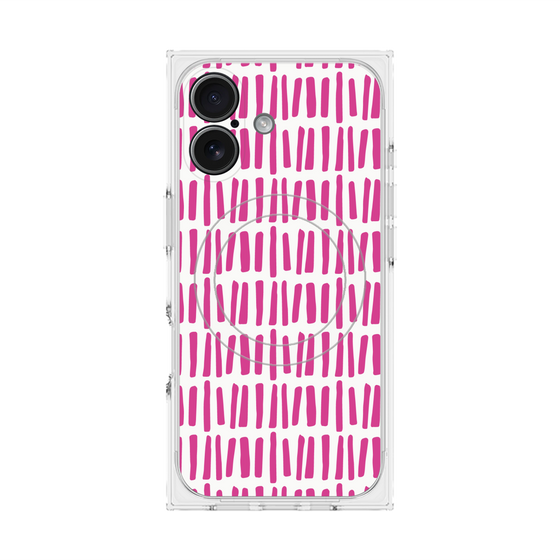 プレミアムスクエアケース with MagSafe［ Nordic - Pink ］