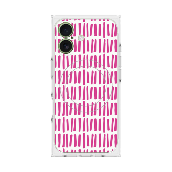プレミアムスクエアケース with MagSafe［ Nordic - Pink ］