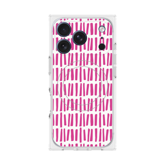 プレミアムスクエアケース with MagSafe［ Nordic - Pink ］