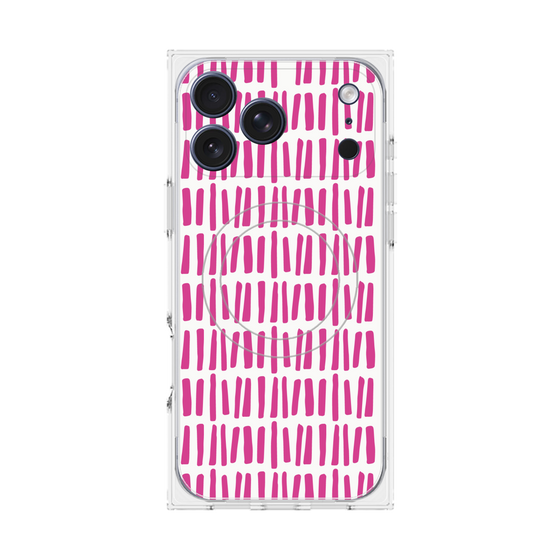プレミアムスクエアケース with MagSafe［ Nordic - Pink ］