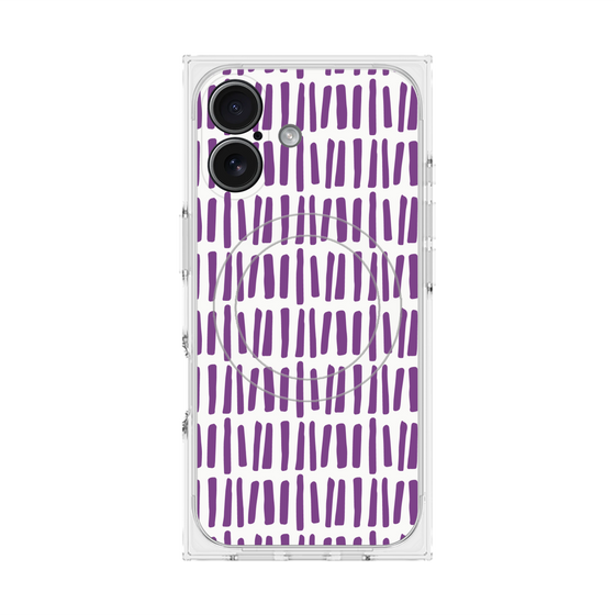 プレミアムスクエアケース with MagSafe［ Nordic - Purple ］