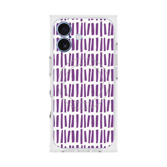 プレミアムスクエアケース with MagSafe［ Nordic - Purple ］