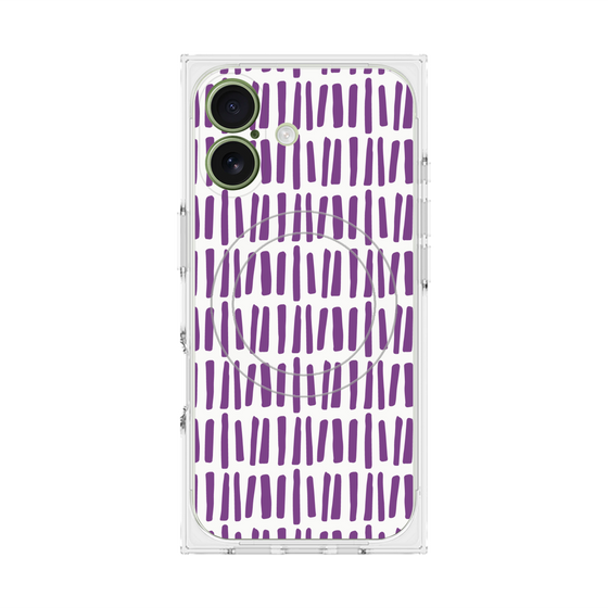 プレミアムスクエアケース with MagSafe［ Nordic - Purple ］