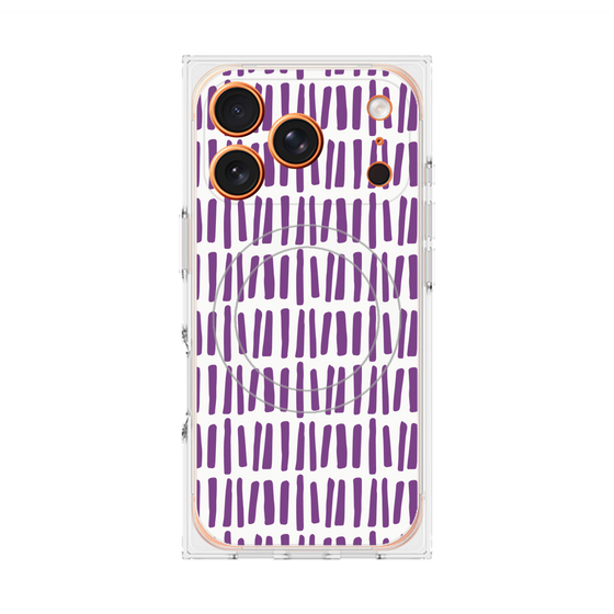 プレミアムスクエアケース with MagSafe［ Nordic - Purple ］