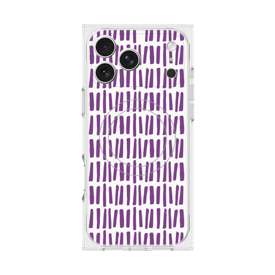 プレミアムスクエアケース with MagSafe［ Nordic - Purple ］