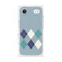 プレミアムスクエアケース with MagSafe［ Nordic Argyle - Blue ］