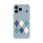 プレミアムスクエアケース with MagSafe［ Nordic Argyle - Blue ］