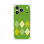 プレミアムスクエアケース with MagSafe［ Nordic Argyle - Green ］