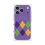 プレミアムスクエアケース with MagSafe［ Nordic Argyle - Purple ］