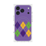 プレミアムスクエアケース with MagSafe［ Nordic Argyle - Purple ］