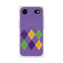 プレミアムスクエアケース with MagSafe［ Nordic Argyle - Purple ］