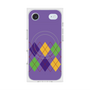 プレミアムスクエアケース with MagSafe［ Nordic Argyle - Purple ］