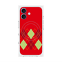 プレミアムスクエアケース with MagSafe［ Nordic Argyle - Red ］