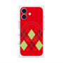 プレミアムスクエアケース with MagSafe［ Nordic Argyle - Red ］