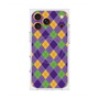 プレミアムスクエアケース with MagSafe［ Argyle - Purple ］