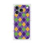 プレミアムスクエアケース with MagSafe［ Argyle - Purple ］