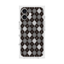 プレミアムスクエアケース with MagSafe［ Argyle - Black ］