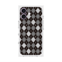 プレミアムスクエアケース with MagSafe［ Argyle - Black ］