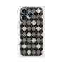 プレミアムスクエアケース with MagSafe［ Argyle - Black ］