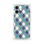 プレミアムスクエアケース with MagSafe［ Argyle - Blue ］