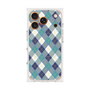 プレミアムスクエアケース with MagSafe［ Argyle - Blue ］