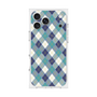 プレミアムスクエアケース with MagSafe［ Argyle - Blue ］