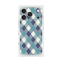 プレミアムスクエアケース with MagSafe［ Argyle - Blue ］