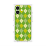 プレミアムスクエアケース with MagSafe［ Argyle - Green ］