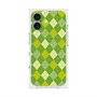 プレミアムスクエアケース with MagSafe［ Argyle - Green ］
