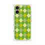 プレミアムスクエアケース with MagSafe［ Argyle - Green ］