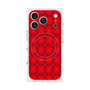 プレミアムスクエアケース with MagSafe［ Argyle - Red ］