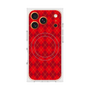 プレミアムスクエアケース with MagSafe［ Argyle - Red ］