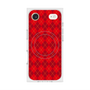 プレミアムスクエアケース with MagSafe［ Argyle - Red ］