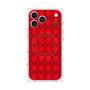プレミアムスクエアケース with MagSafe［ Argyle - Red ］
