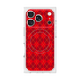 プレミアムスクエアケース with MagSafe［ Argyle - Red ］