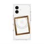 プレミアムスクエアケース with MagSafe［ Photo Frame - White ］