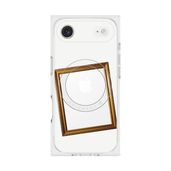 プレミアムスクエアケース with MagSafe［ Photo Frame - White ］