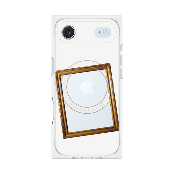 プレミアムスクエアケース with MagSafe［ Photo Frame - White ］