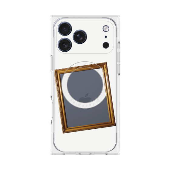 プレミアムスクエアケース with MagSafe［ Photo Frame - White ］