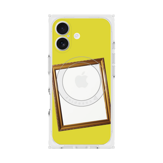 プレミアムスクエアケース with MagSafe［ Photo Frame - Yellow ］
