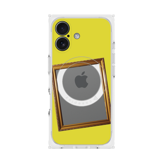 プレミアムスクエアケース with MagSafe［ Photo Frame - Yellow ］