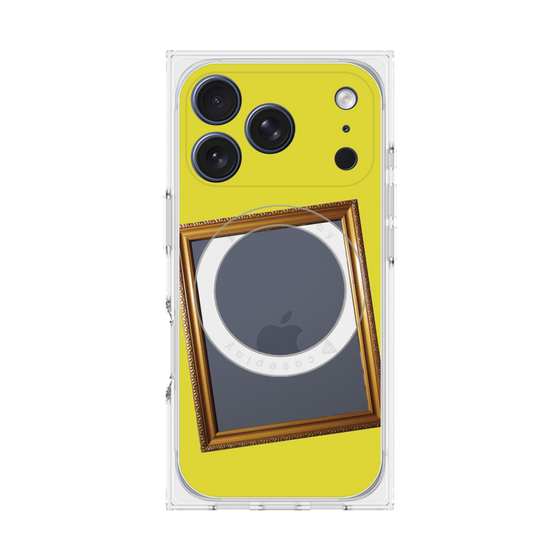 プレミアムスクエアケース with MagSafe［ Photo Frame - Yellow ］